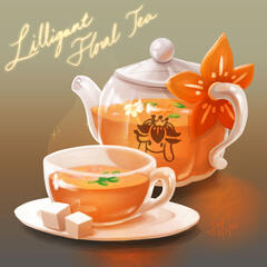 Pokemon Cafe Lilligant Floral Tea